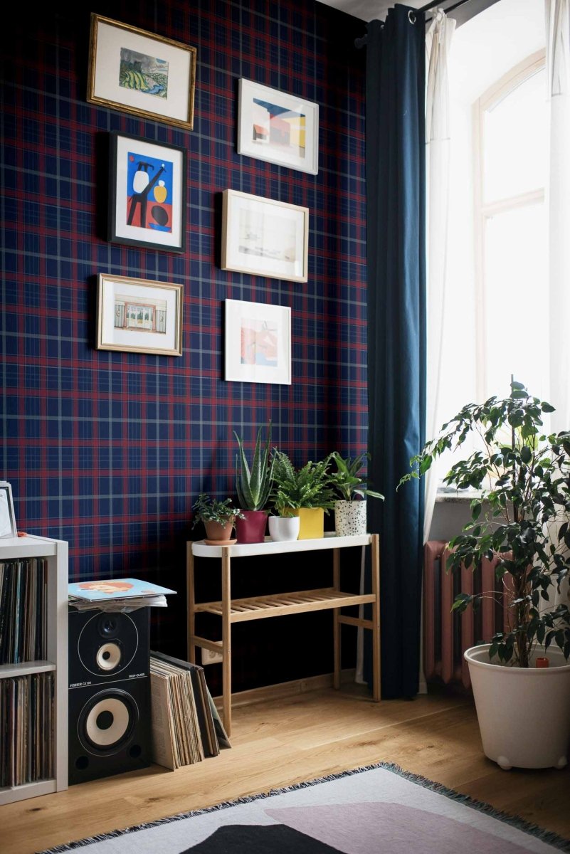 Coordonné Stripes & Checks Check 11,5 Galaxia - Plus behang A00771 - LAB COLOUR THE WORLD