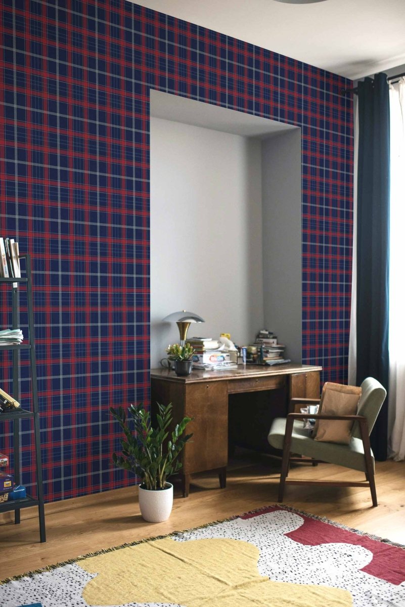 Coordonné Stripes & Checks Check 11,5 Galaxia - Plus behang A00771 - LAB COLOUR THE WORLD