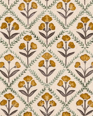 Coordonné Victorian Poppy behang B00319 - LAB COLOUR THE WORLD