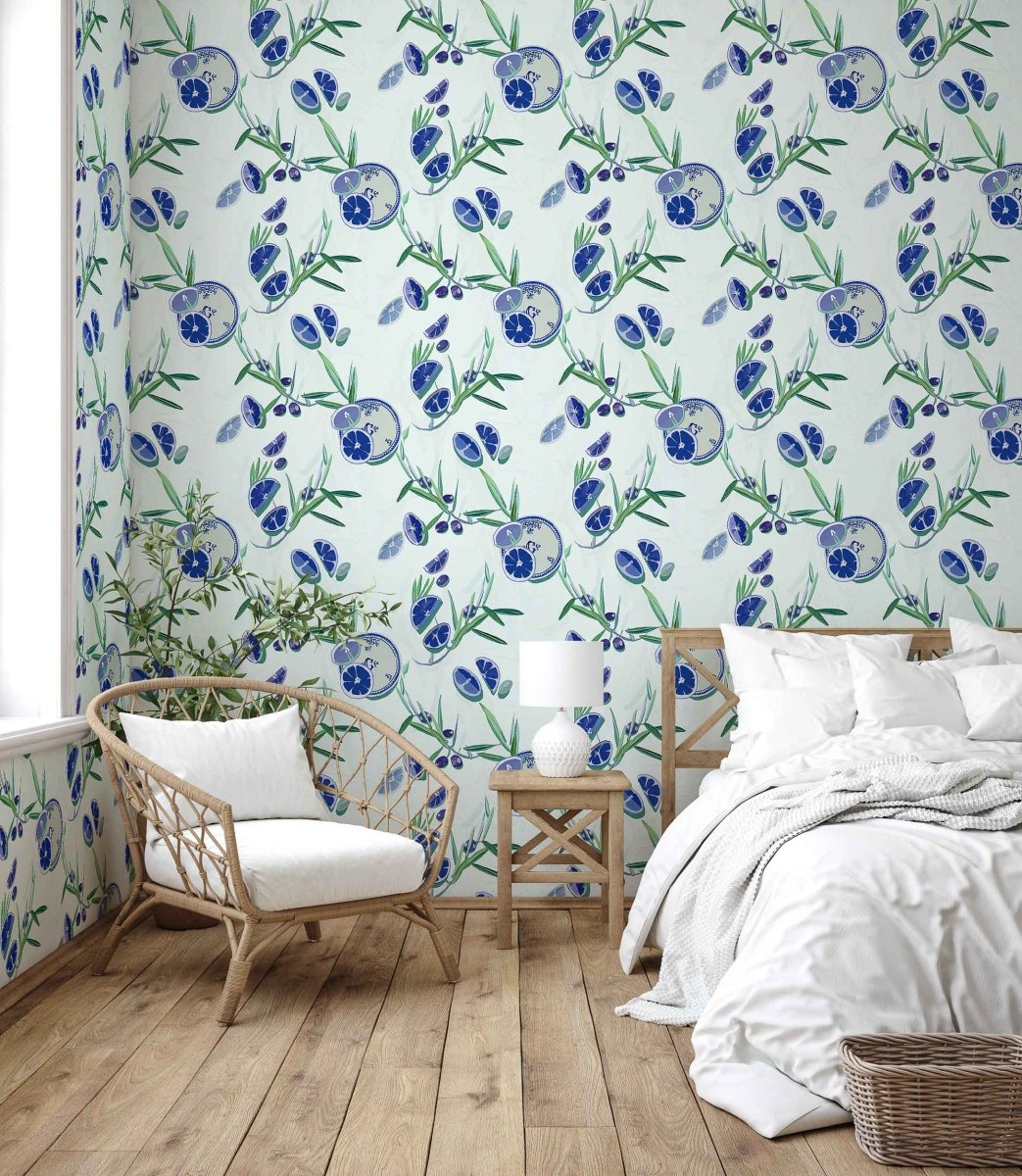 Coordonné Wander Bodegón Blue behang 9200022 - LAB COLOUR THE WORLD