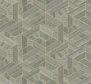 Coordonné Woodcraft Hexagon Mole behang A00452 - LAB COLOUR THE WORLD