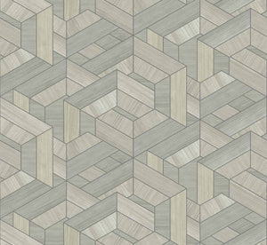 Coordonné Woodcraft Hexagon Pearl behang A00451 - LAB COLOUR THE WORLD