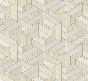 Coordonné Woodcraft Hexagon Swan behang A00444 - LAB COLOUR THE WORLD