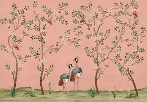 Coordonné Forbidden City Crowned Crane behang B00163 behang afbeelding 1
