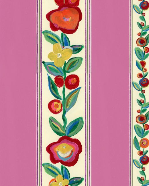 Mind The Gap Dainty Flowering Violet Behang
