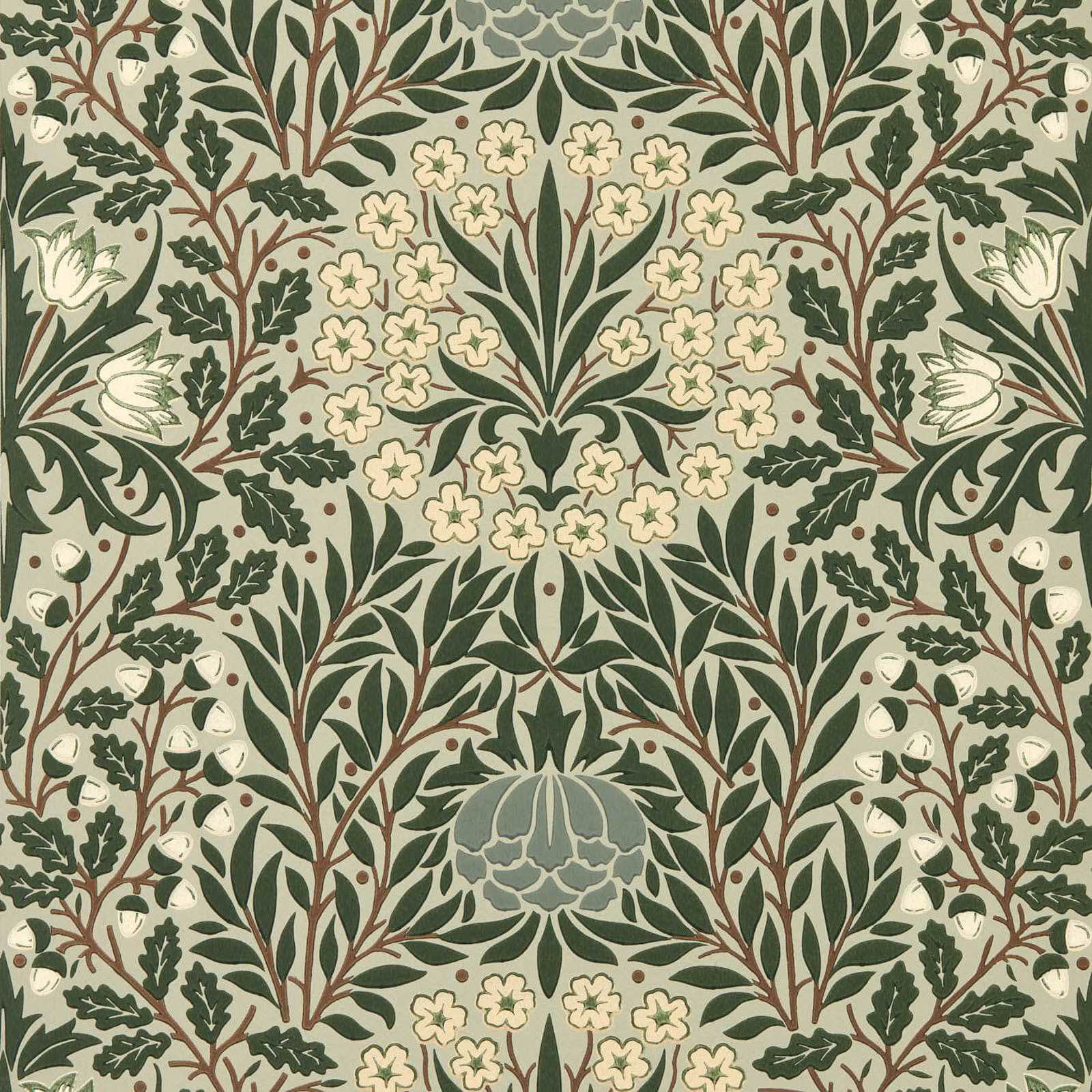 Morris & Co. Daisy & Oak Behang 217585 - LAB COLOUR THE WORLD