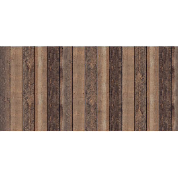 Les Dominotiers Dark Wood Wall Marron Behang DOM 422