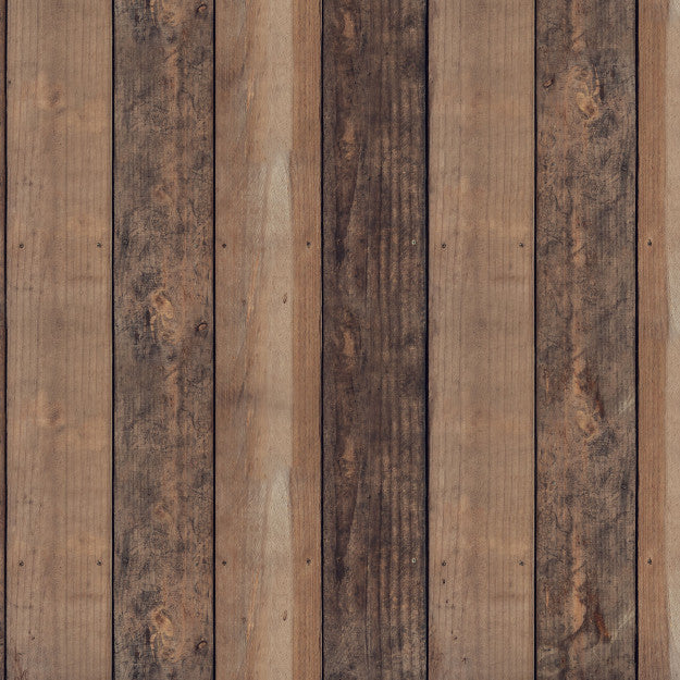 Les Dominotiers Dark Wood Wall Marron Behang DOM 422