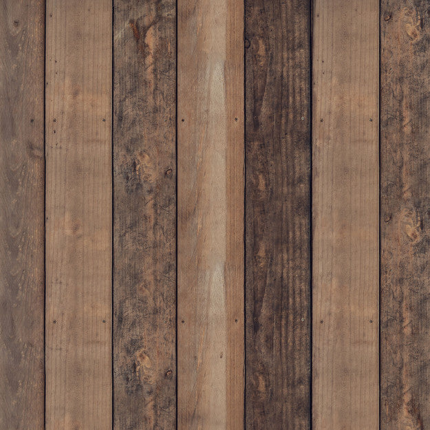 Les Dominotiers Dark Wood Wall Marron Behang DOM 422