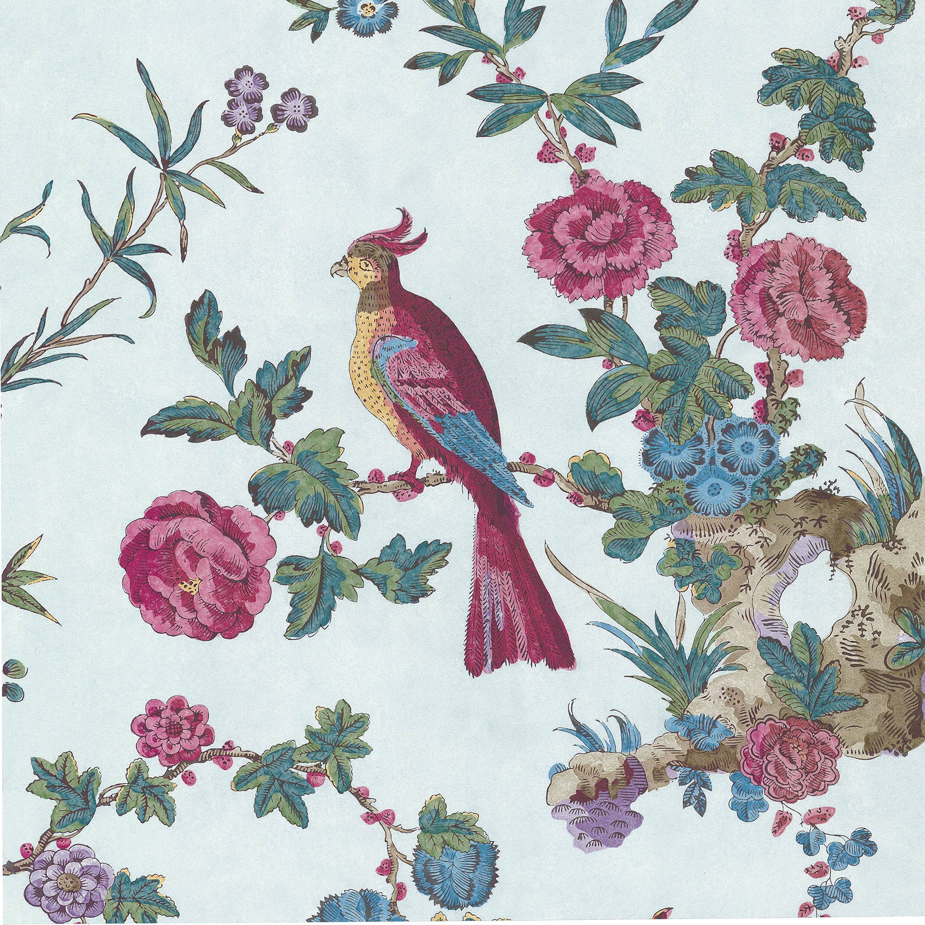 Little Greene Darwin Behang 0247DAAZURE - LAB COLOUR THE WORLD