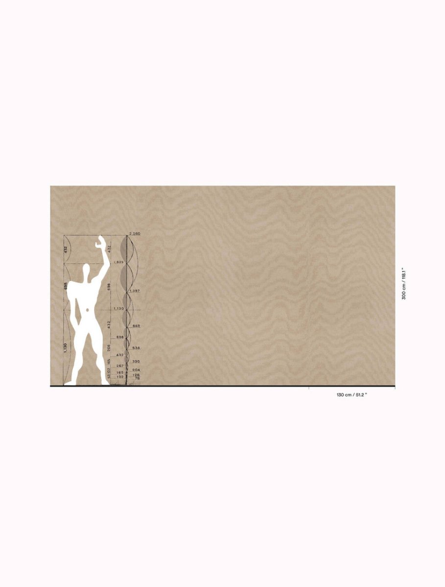 Dedar Moiré Chanvre Behang 02D2400200002 - LAB COLOUR THE WORLD