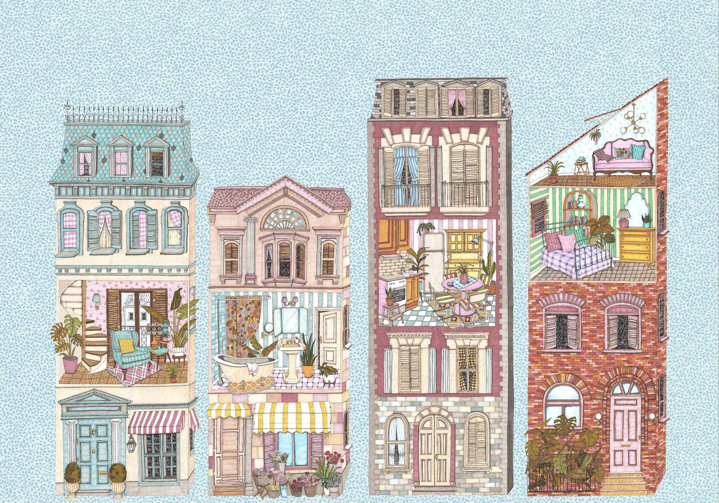 Coordonné Random Kids Dolls´house behang 9700121 behang afbeelding 1