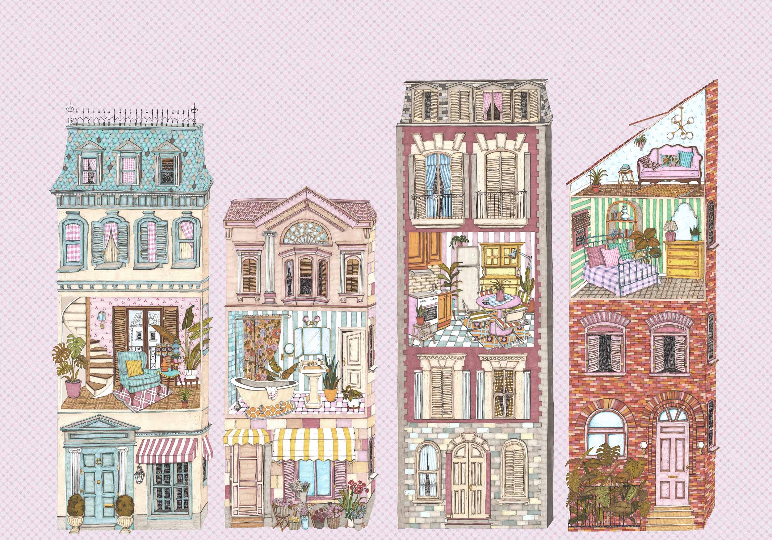 Coordonné Random Kids Dolls´house behang 9700122 behang afbeelding 1
