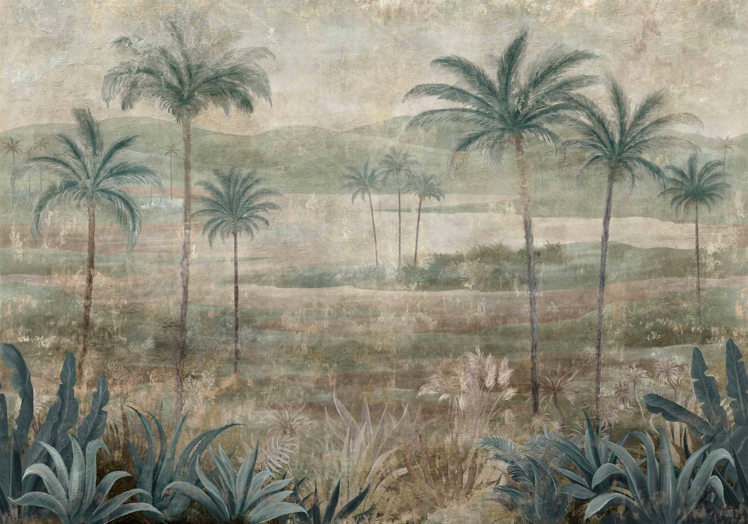 Coordonné Berber Draa Palms behang B00454 behang afbeelding 1