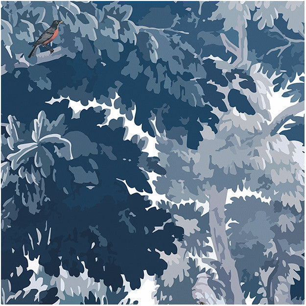 Les Dominotiers Dream Forest, Blue Behang DOM 301-2