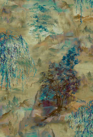 Coordonné Random Chinoiseries Dunhuang Blue behang 7900170 behang afbeelding 1