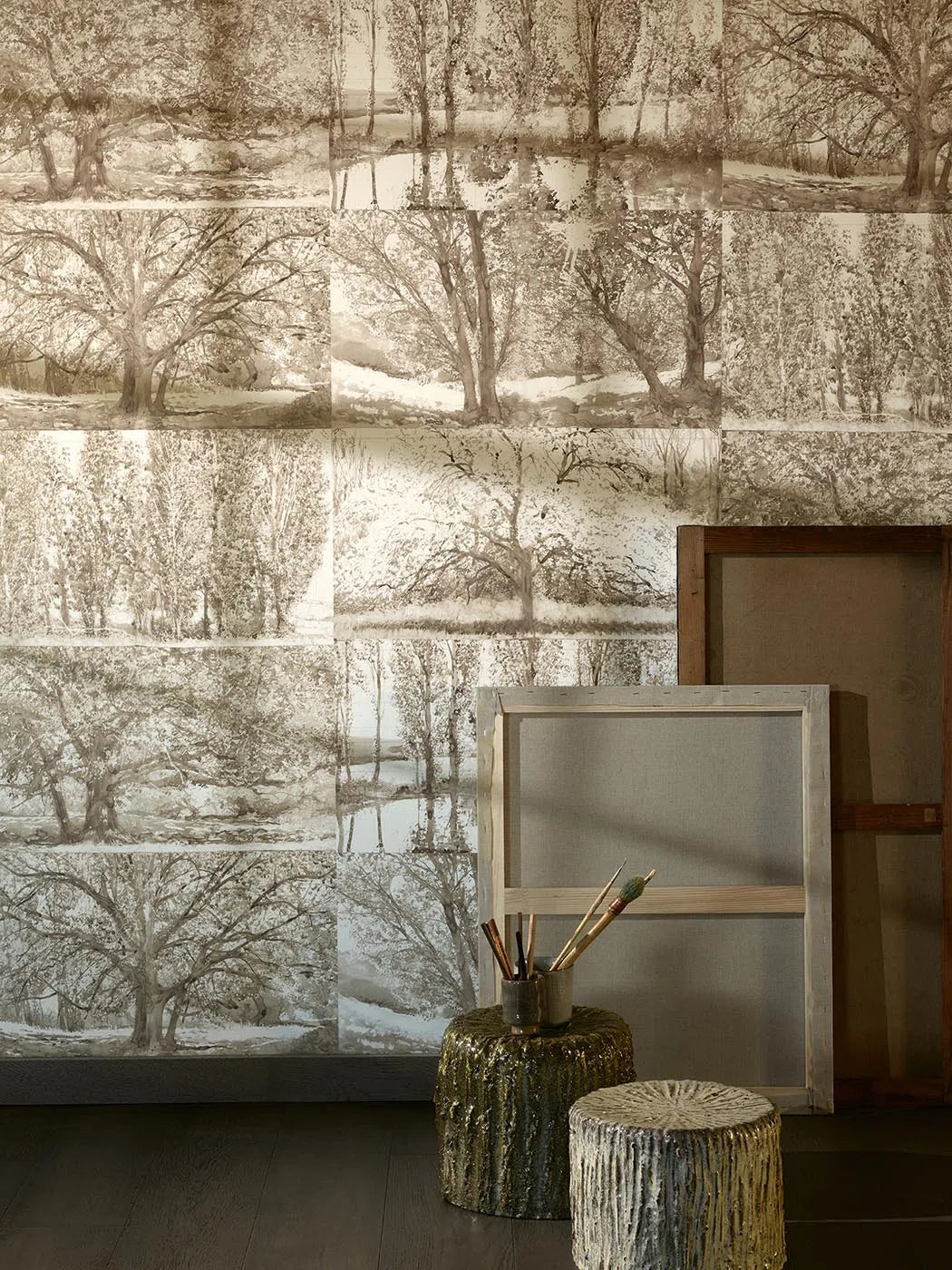 Pierre Frey Arbres et sous bois Behang FP235001 - LAB COLOUR THE WORLD