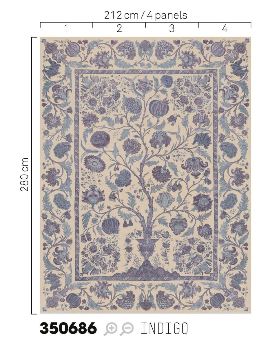 Eijffinger AMBER Fantasie, Bloemen, Wandgrote Afbeelding [Wallpower] behang 350686 - LAB COLOUR THE WORLD
