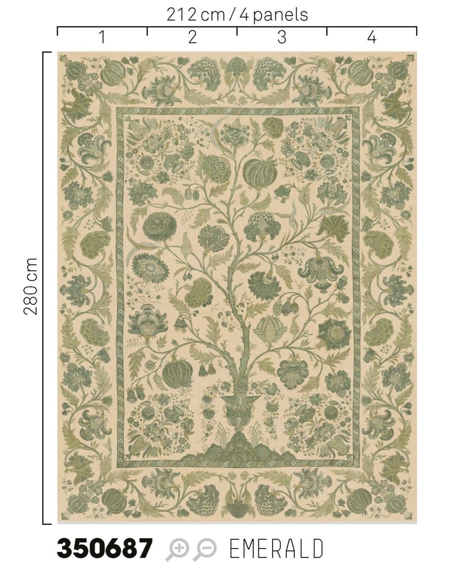 Eijffinger AMBER Fantasie, Bloemen, Wandgrote Afbeelding [Wallpower] behang 350687 - LAB COLOUR THE WORLD