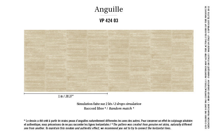 ÉLITIS Anguille Behang VP 424 03 - LAB COLOUR THE WORLD