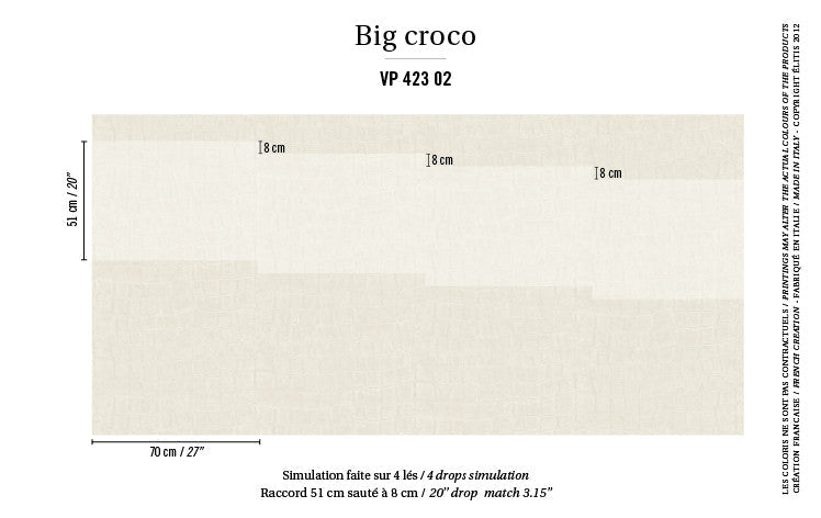 ÉLITIS Big Croco Behang VP 423 02 - LAB COLOUR THE WORLD