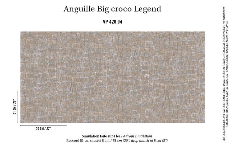 ÉLITIS Big Croco Behang VP 426 04 - LAB COLOUR THE WORLD