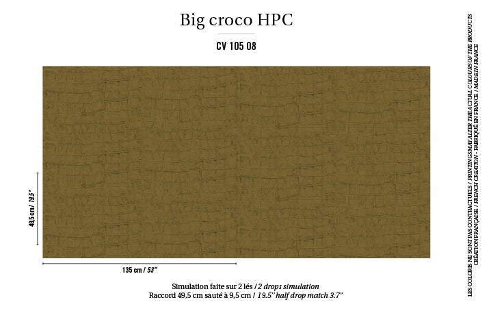 ÉLITIS Big Croco Project Behang CV 105 08 - LAB COLOUR THE WORLD