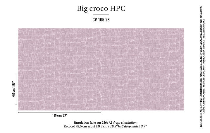 ÉLITIS Big Croco Project Behang CV 105 23 - LAB COLOUR THE WORLD
