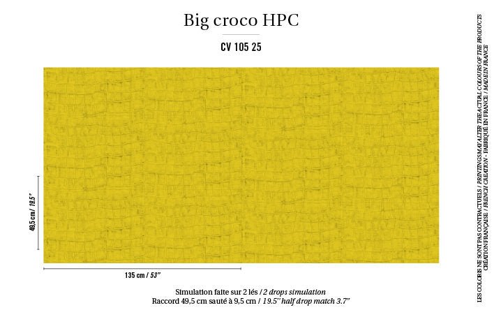 ÉLITIS Big Croco Project Behang CV 105 25 - LAB COLOUR THE WORLD