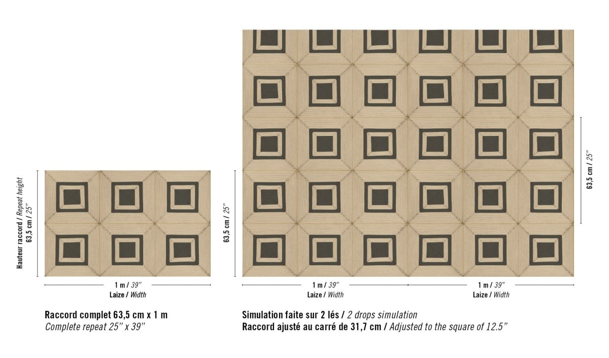 ÉLITIS Carrés jalonnés Behang VP 996 01 - LAB COLOUR THE WORLD