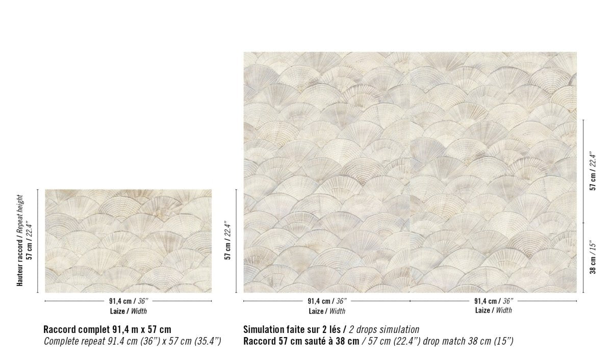 ÉLITIS Écume Calyptra Behang RM 1118 02 - LAB COLOUR THE WORLD