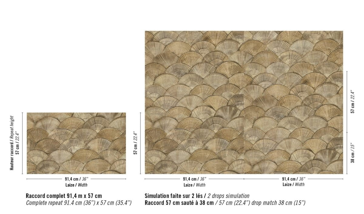 ÉLITIS Écume Calyptra Behang RM 1118 91 - LAB COLOUR THE WORLD