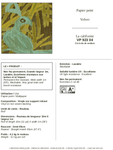 ÉLITIS La Californie Behang VP 923 04 - LAB COLOUR THE WORLD