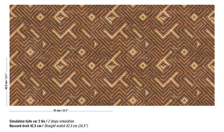 ÉLITIS | LAByrinthe Behang RM 988 20 - LAB COLOUR THE WORLD