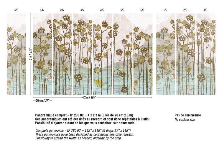 ÉLITIS Les Pays Lointains Behangpaneel TP 280 02 - LAB COLOUR THE WORLD