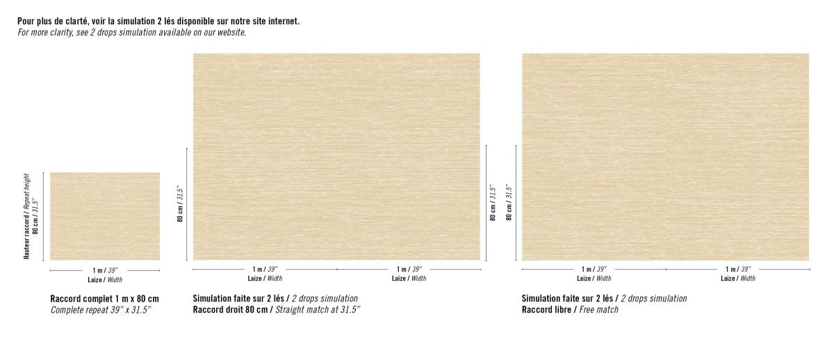 ÉLITIS Madagascar Arrowroot Raw Raffia Behang VP 1050 01 - LAB COLOUR THE WORLD
