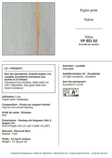ÉLITIS Volos Behang VP 921 02 - LAB COLOUR THE WORLD