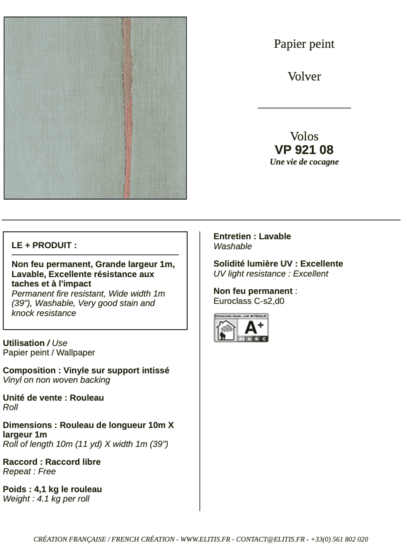 ÉLITIS Volos Behang VP 921 08 - LAB COLOUR THE WORLD
