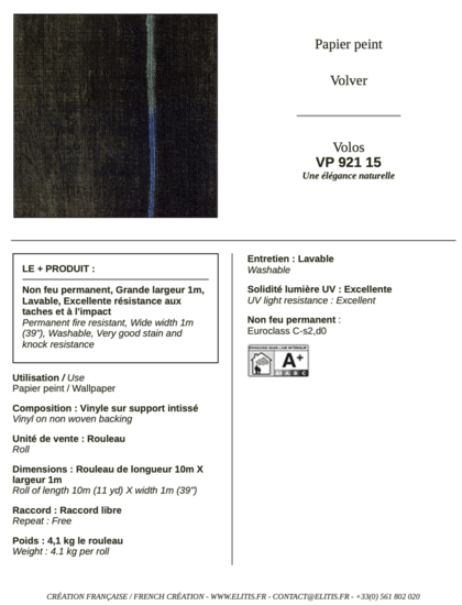 ÉLITIS Volos Behang VP 921 15 - LAB COLOUR THE WORLD