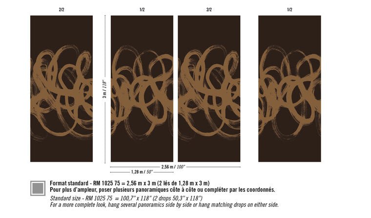ÉLITIS Voltige Behangpaneel RM 1025 75 - LAB COLOUR THE WORLD