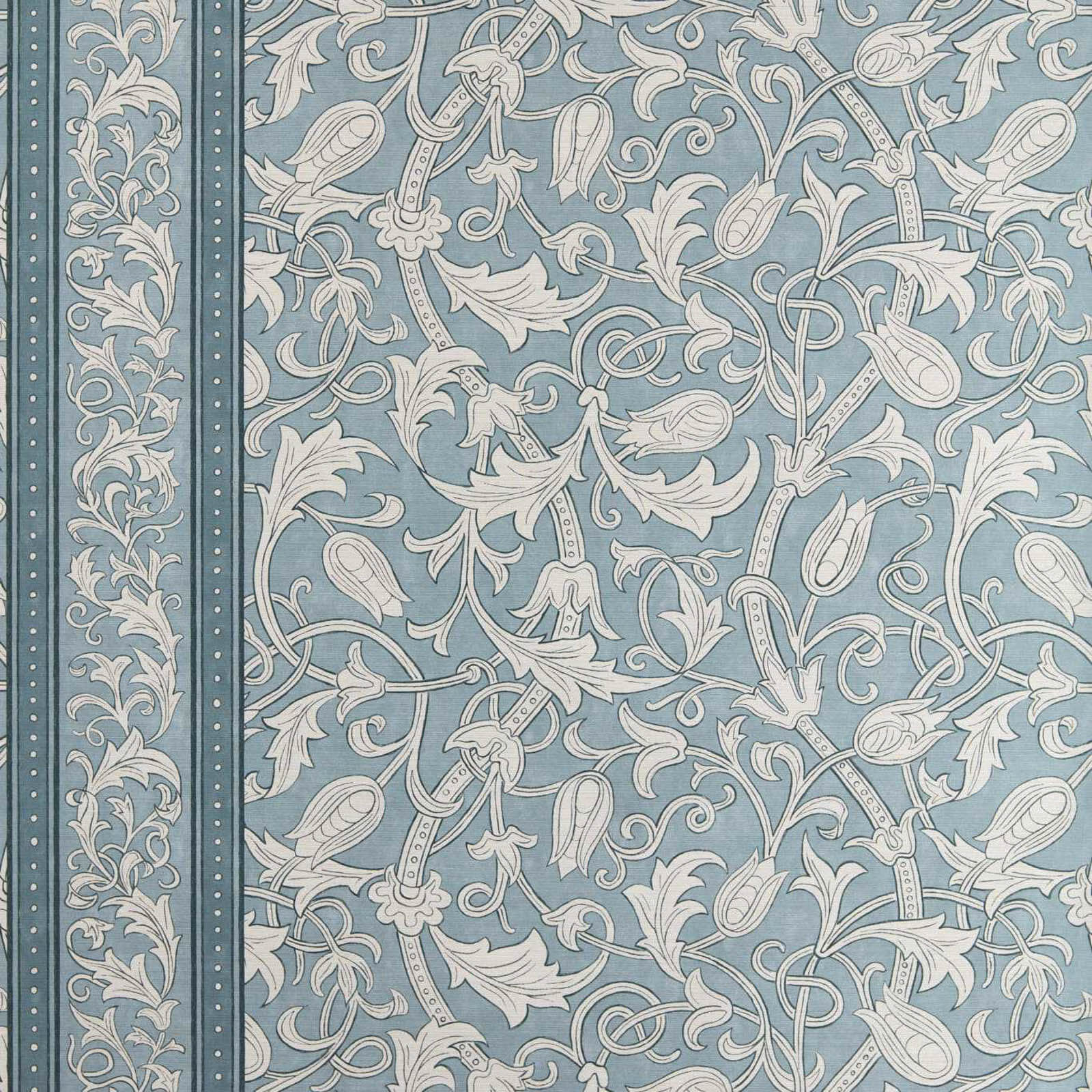 Morris & Co. Etched Scrolling Tulip Behang 217604 - LAB COLOUR THE WORLD