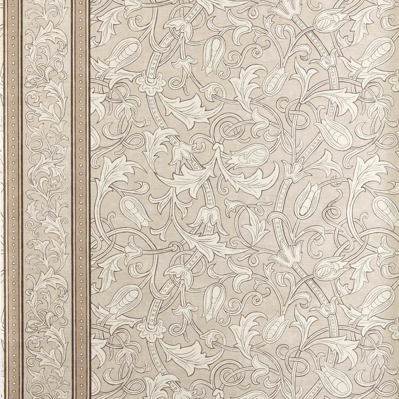 Morris & Co. Etched Scrolling Tulip Behang 217603 - LAB COLOUR THE WORLD