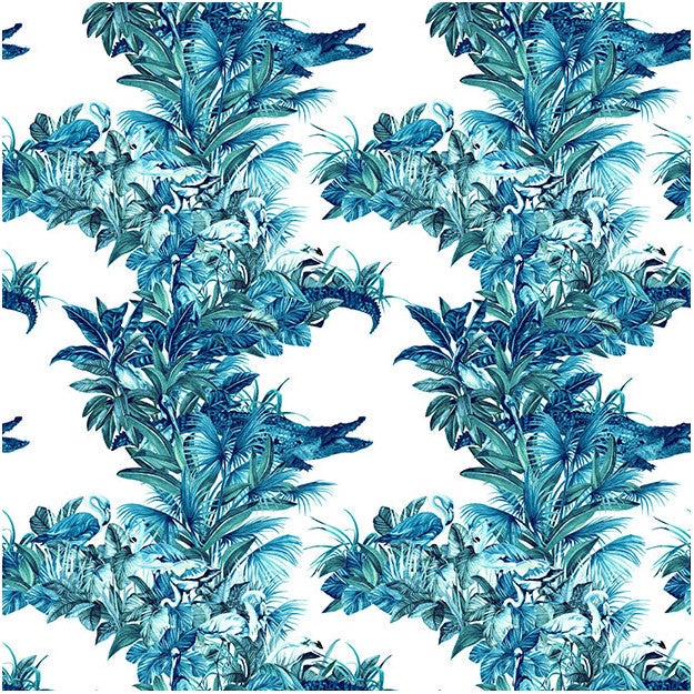 Les Dominotiers Everglades Blue Behang DOM 145-3
