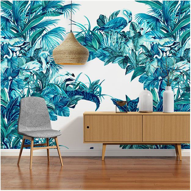 Les Dominotiers Everglades Blue Behang DOM 145-3