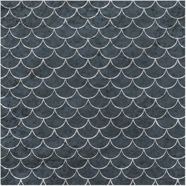 Les Dominotiers Fish Scales Behang DOM 8-4