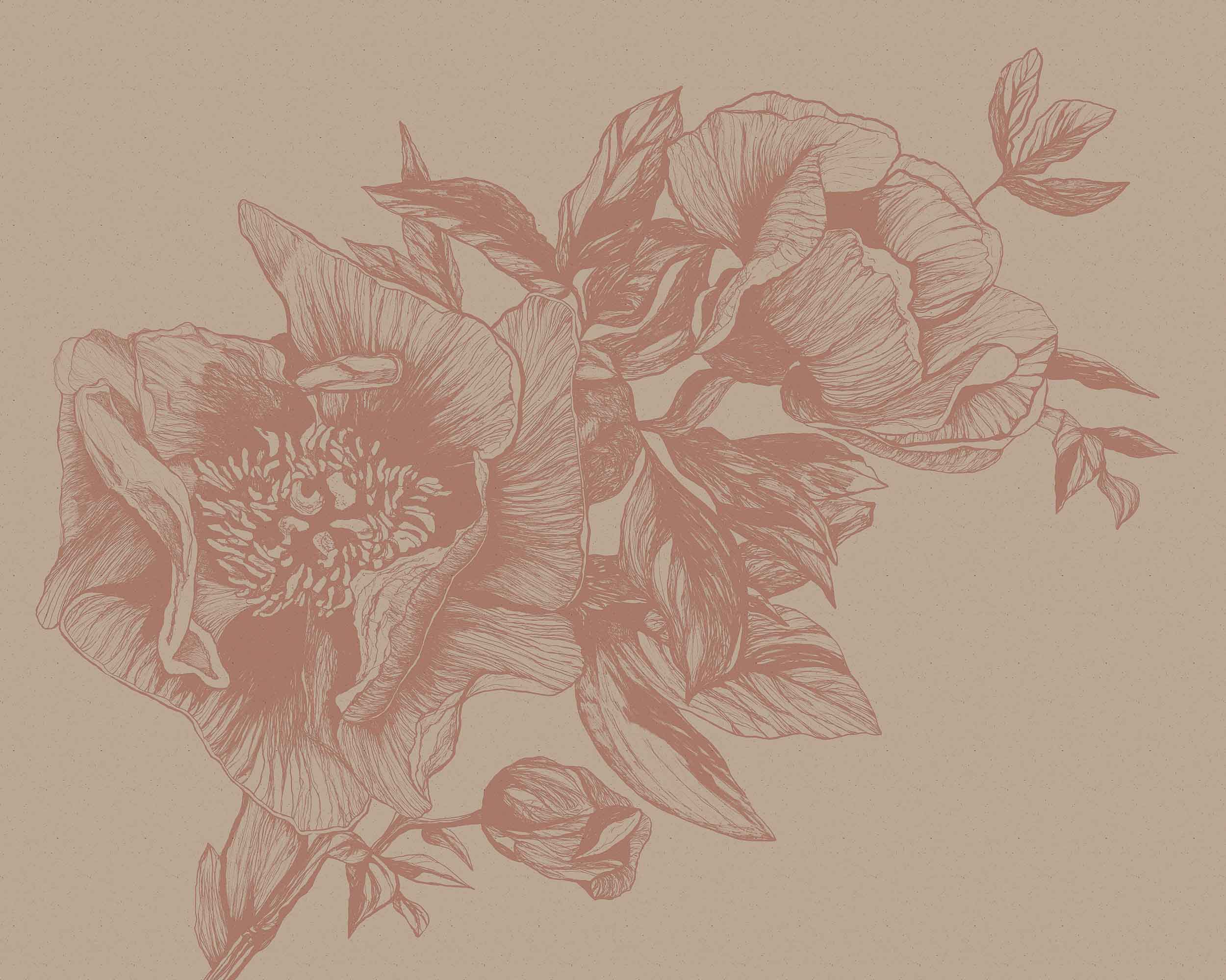 Coordonné Naturae Giant Peonies behang 9500702 behang afbeelding 1