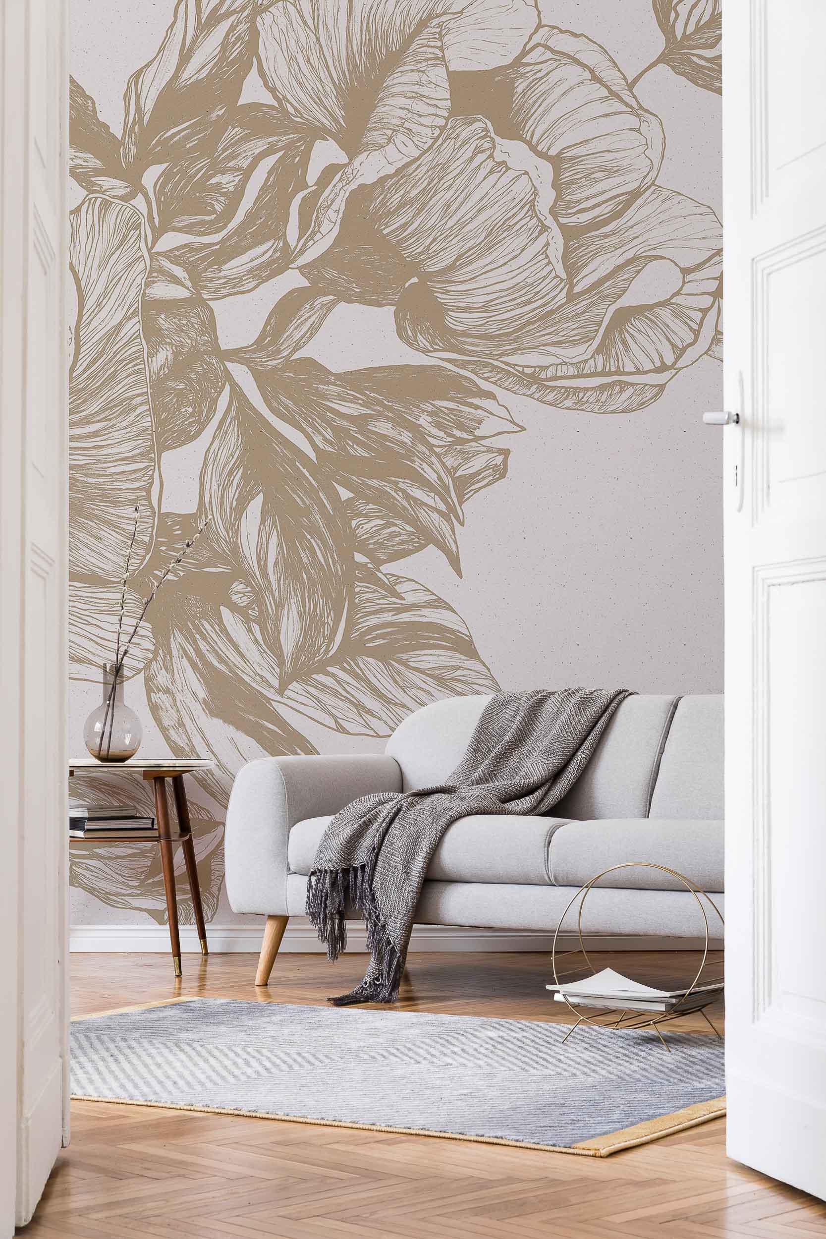 Coordonné Naturae Giant Peonies behang 9500701 sfeer afbeelding 1