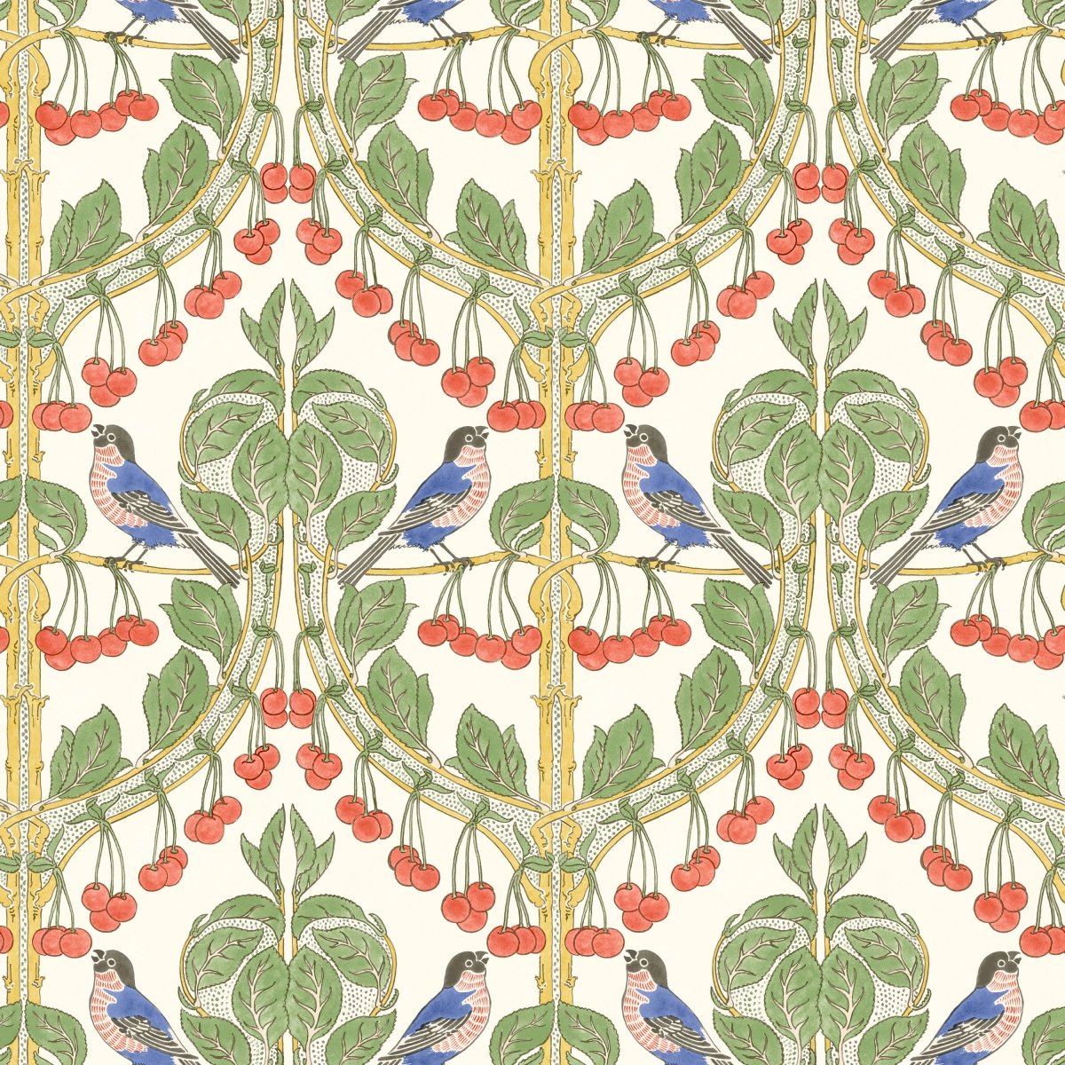 GP & J Baker Birds & Cherries Behang BW45100/4 - LAB COLOUR THE WORLD