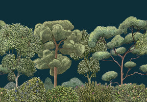 Coordonné Random Kids Green Forest behang 9700093 behang afbeelding 1