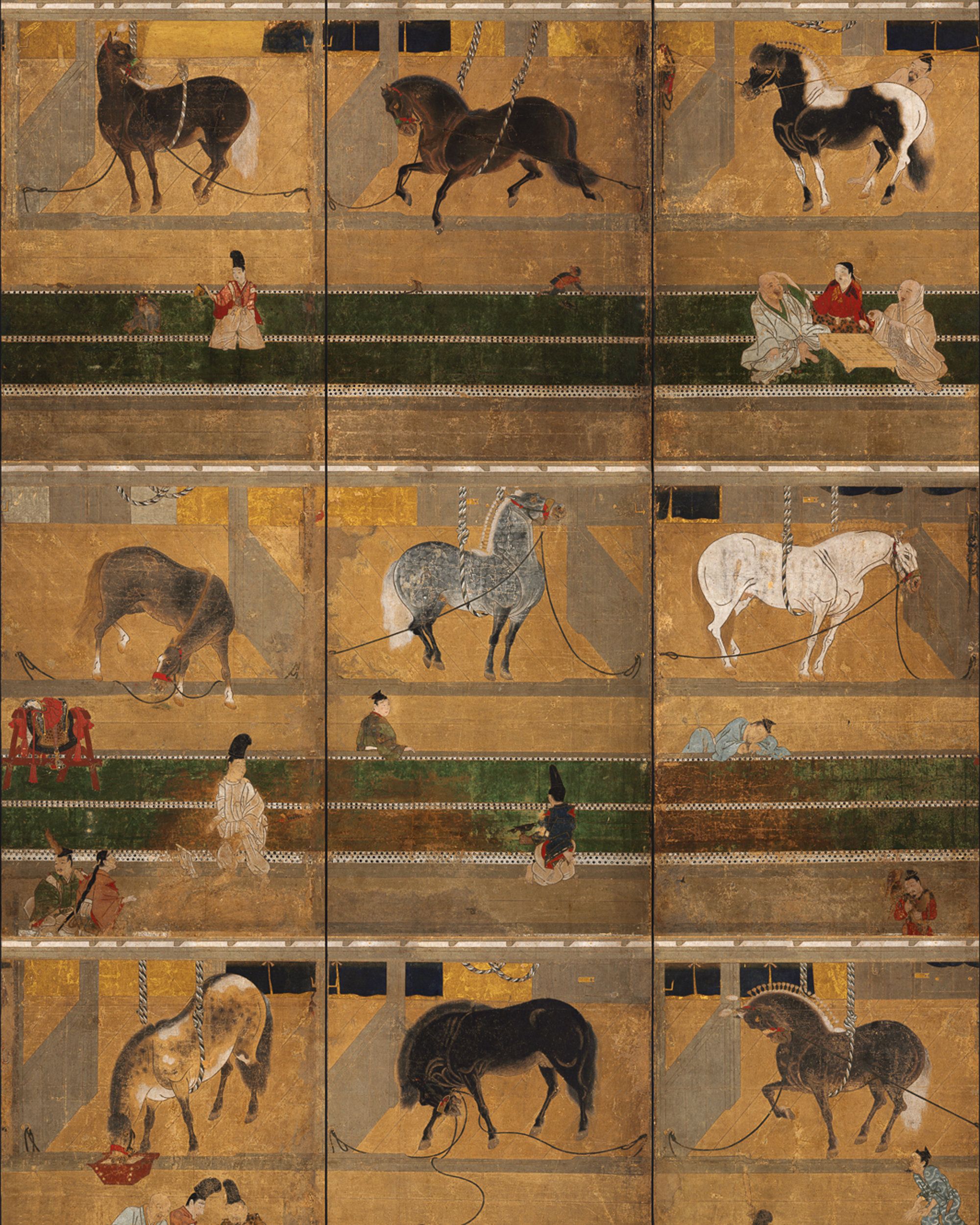 Mind The Gap Horse Stable Behang